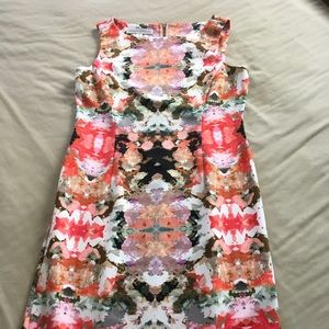 MAGGIE LONDON Multi colored dress.